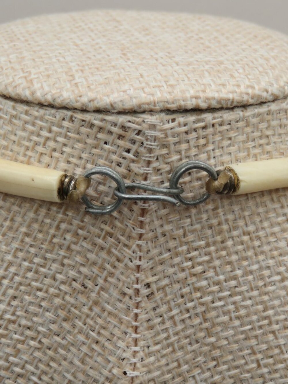 Bone Tribal Bib Choker Necklace - Picture 7 of 10